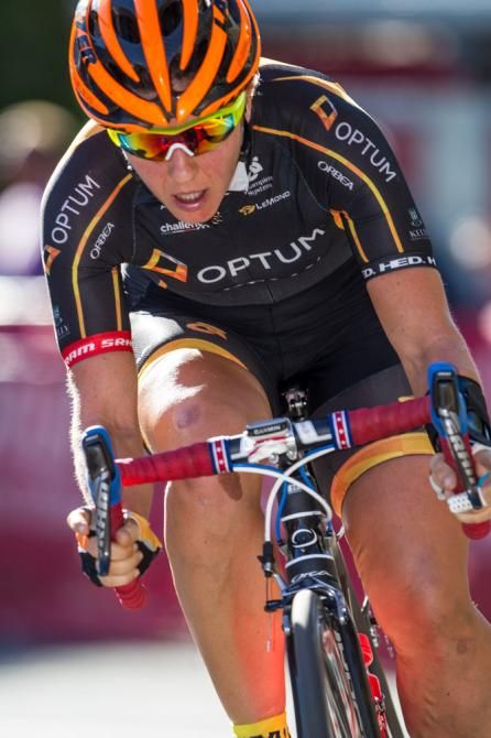 Jade Wilcoxson (Optum) looking comfortable back in the bunch.