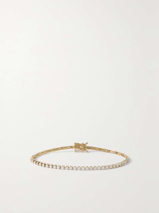 Baseline 14-Karat Gold Diamond Tennis Bracelet