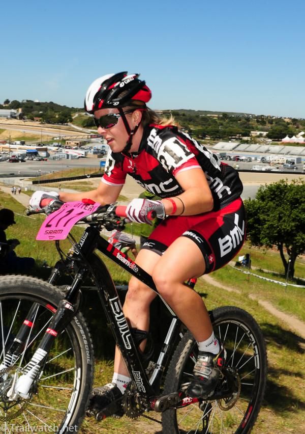 Chloe Forsman (BMC) riding in the top 10