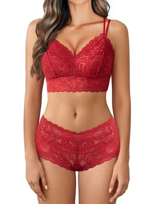 Avidlove Lace Bra and Panty Set