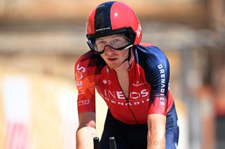 ORTONA ITALY MAY 06 Tao Geoghegan Hart of The United Kingdom and Team INEOS Grenadiers prior to the 106th Giro dItalia 2023 Stage 1 a 196km individual time trial from Fossacesia Marina to Ortona UCIWT on May 06 2023 in Ortona Italy Photo by Stuart FranklinGetty Images