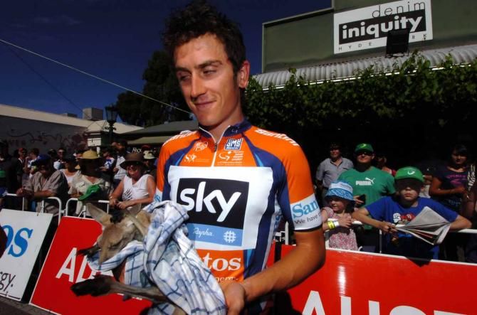 Geraint Thomas is more comfortable holding the ochre jersey.