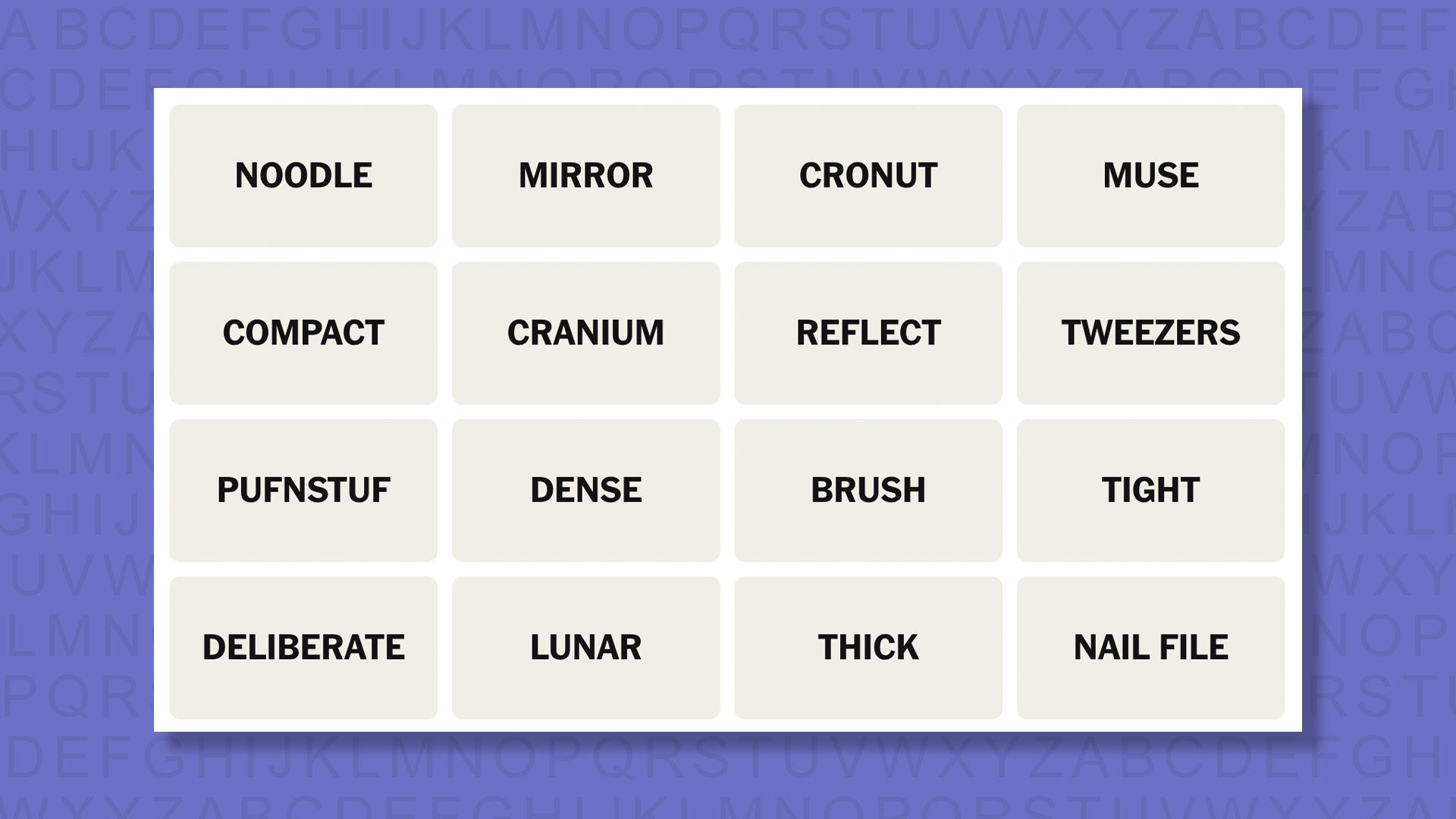 NYT Connections hints for game 882 on a purple background