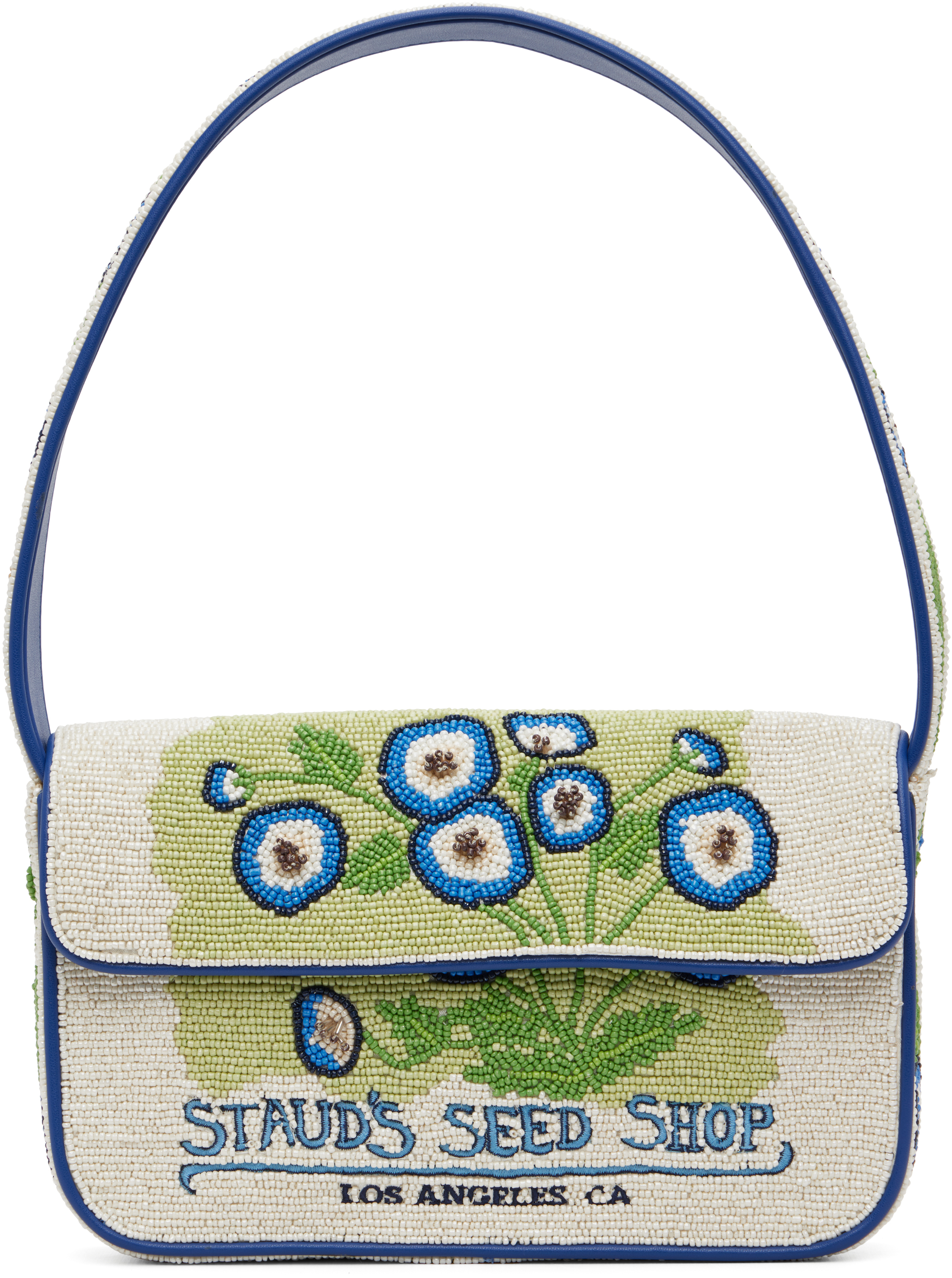 Off-White 
Blue Tommy Beaded Bag