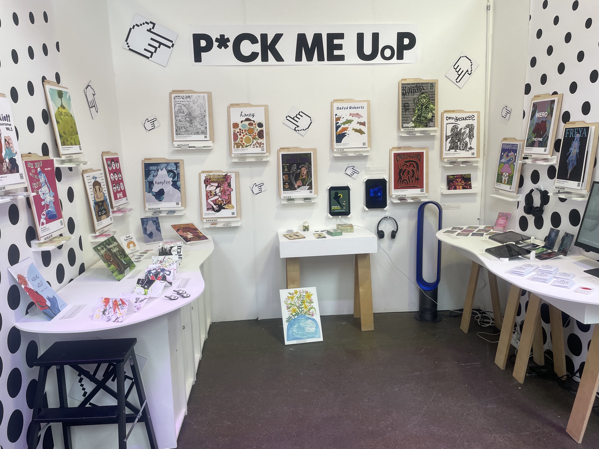 graduate show stands at D&amp;amp;AD New Blood Festival 2026