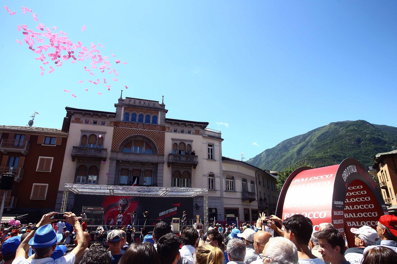Lots of fans in Lugano for the podium presentation
