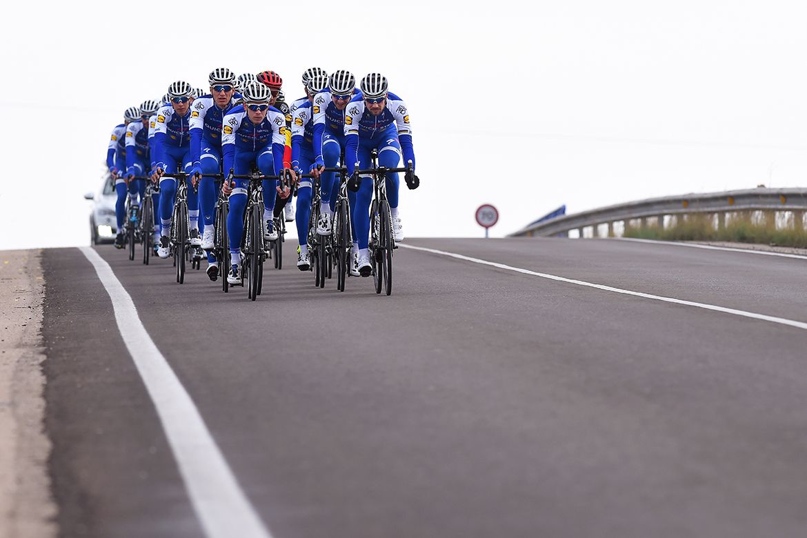 The 2017 Quick-Step Floors team trains in Calpe