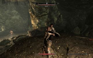 Best Skyrim mods — the player blocks an attack with their shield.