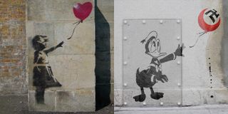 Banksy street art looney tunes