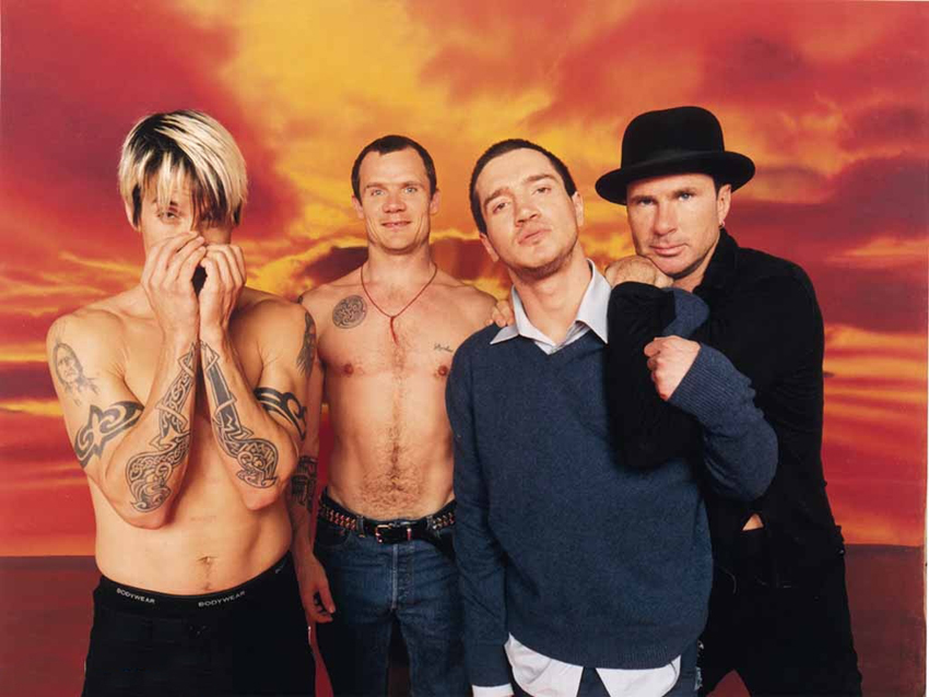 Flea (second left) is going back to college