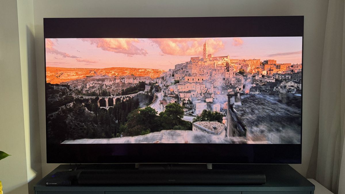 A scene from No Time To Die played via the Kaleidescape Strato E.