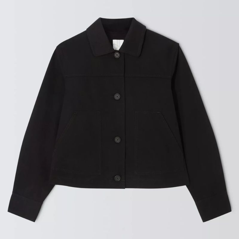 black cropped jacket