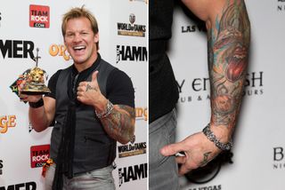Chris Jericho and his Helloween pumpkin tattoo
