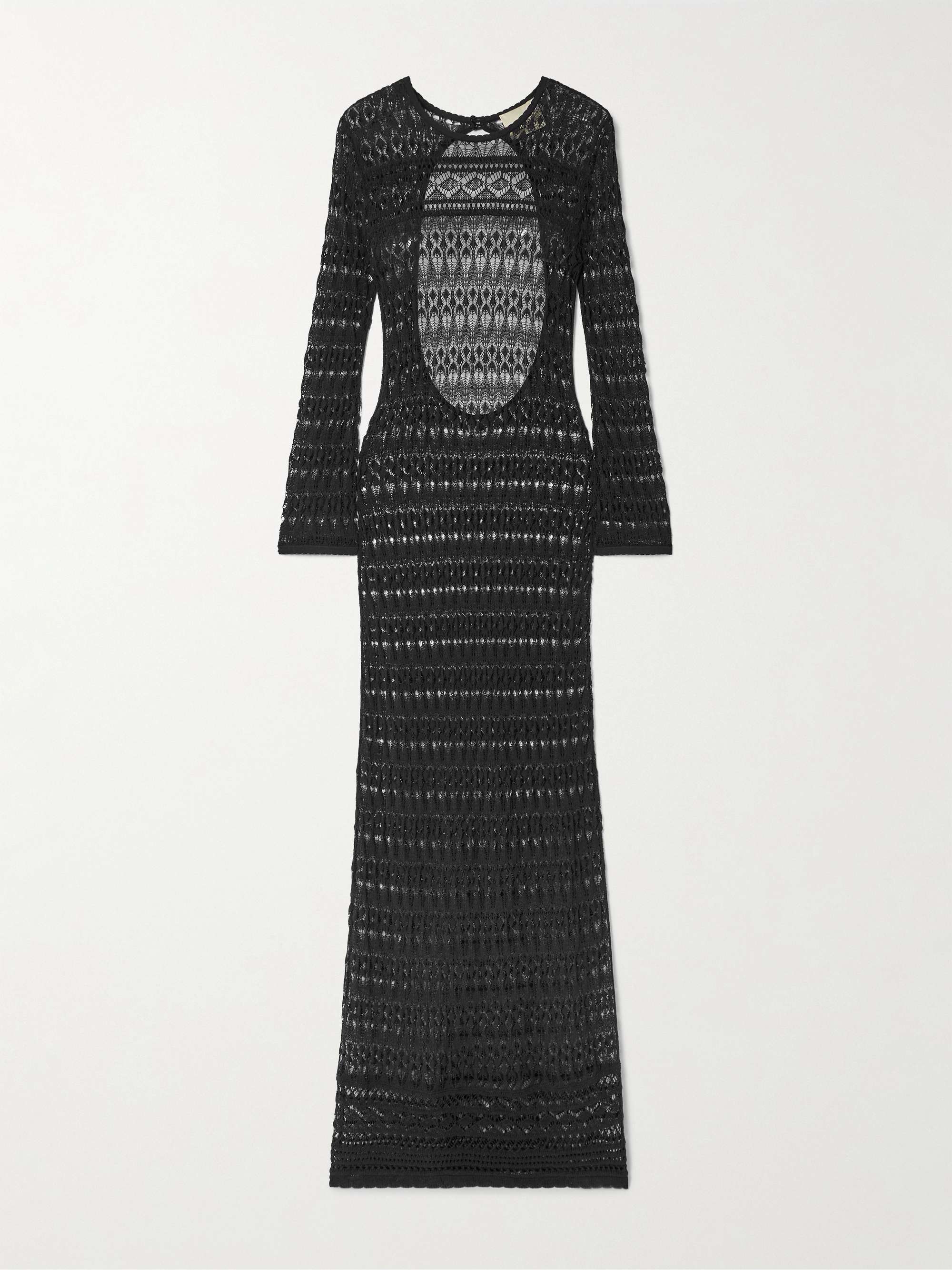 Paloma Open-Back Crocheted Cotton-Blend Maxi Dress