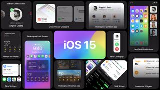 iOS 15 concept banner