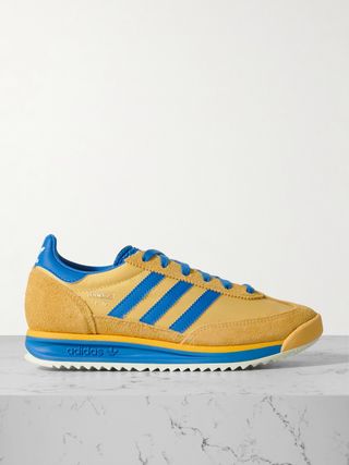 Sl 72 Rs Leather and Suede-Trimmed Mesh Sneakers