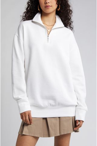 BP. Oversize Quarter Zip Sweatshirt