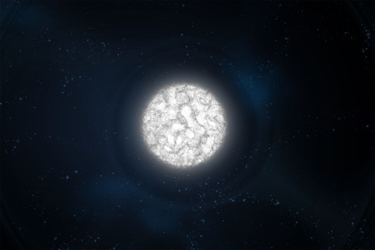 White dwarfs are tightly compressed balls of glowing gas left after some stars die.