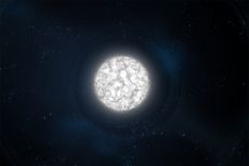 White dwarfs are tightly compressed balls of glowing gas left after some stars die.