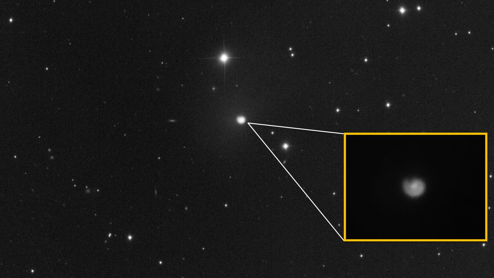 City-size, cold-volcano comet transforms into a glowing ‘snail shell’ after major explosive outburst City-size, cold-volcano comet transforms into a glowing ‘snail shell’ after major explosive outburst