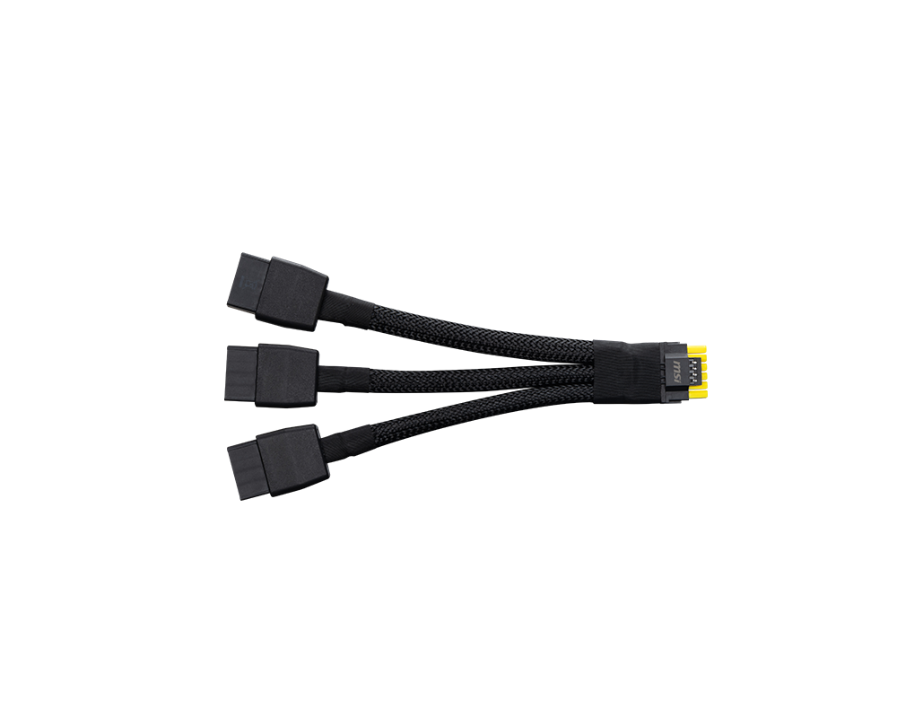 MSI Yellow Tipped Power Cables