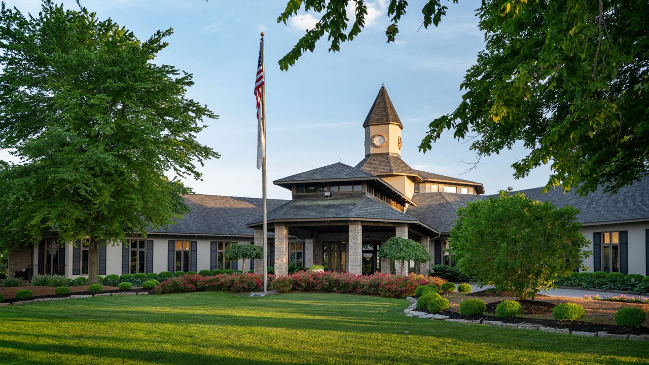 The clubhouse at Valhalla Golf Club