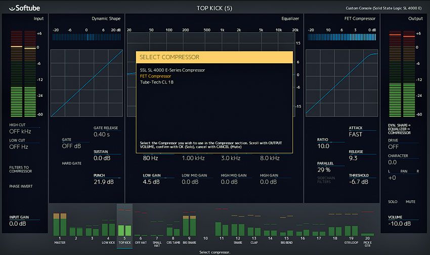 You can mix and match other Softube plugins within Console 1, broadening its sonic scope considerably