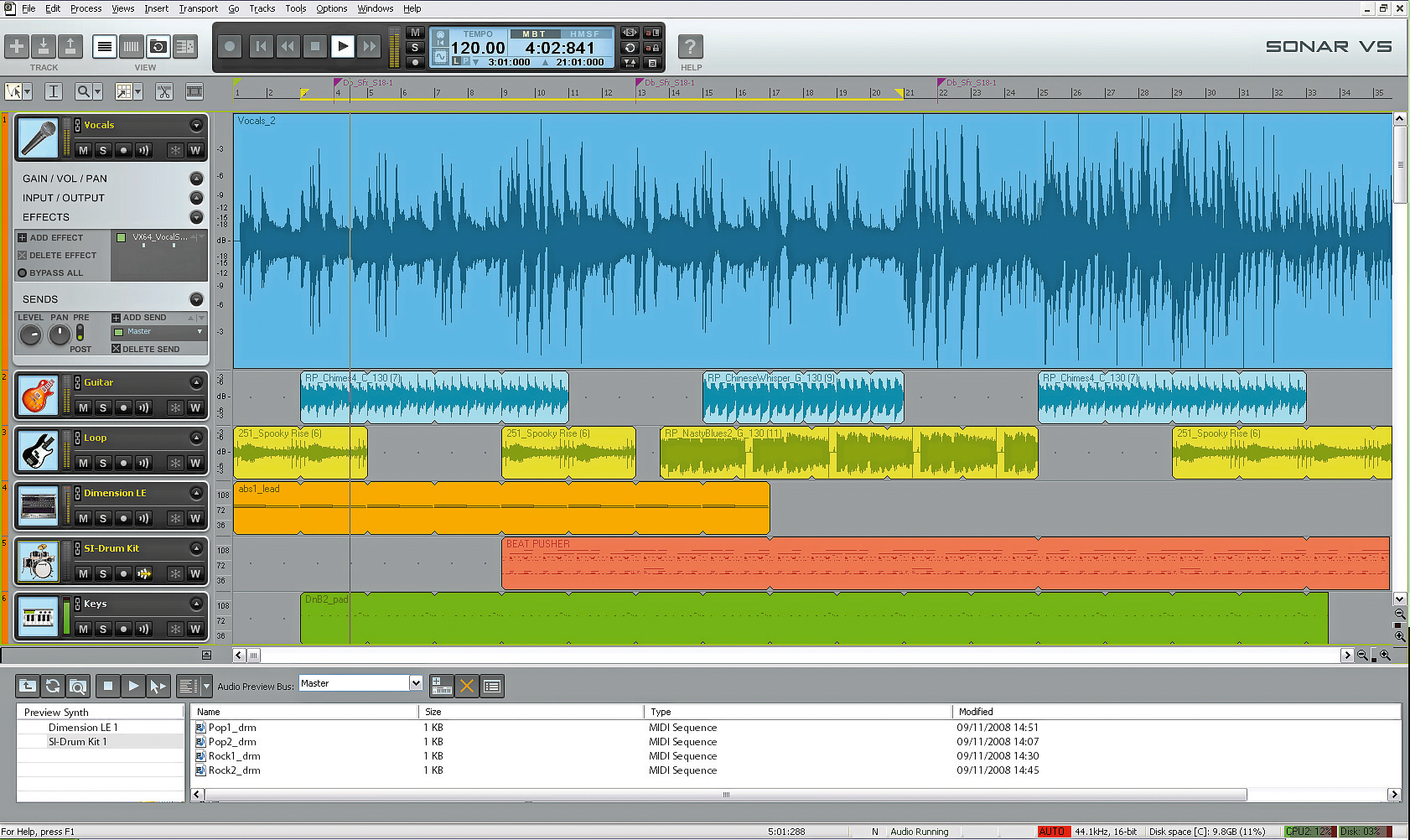 Cakewalk sonar vs