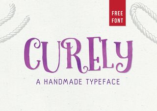 Free font: Curely