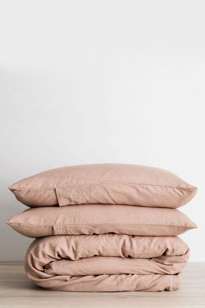 Cultiver Linen Duvet Cover Set in Fawn