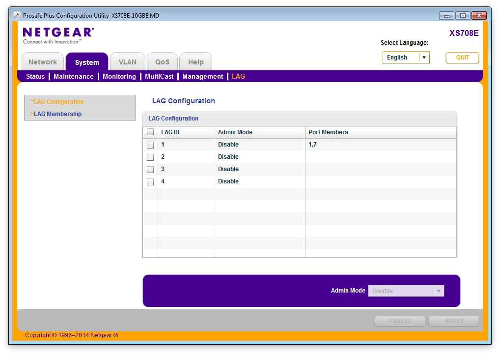 Netgear XS708E