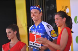 Philippe Gilbert won the most aggressive rider prize on his 35th birthday
