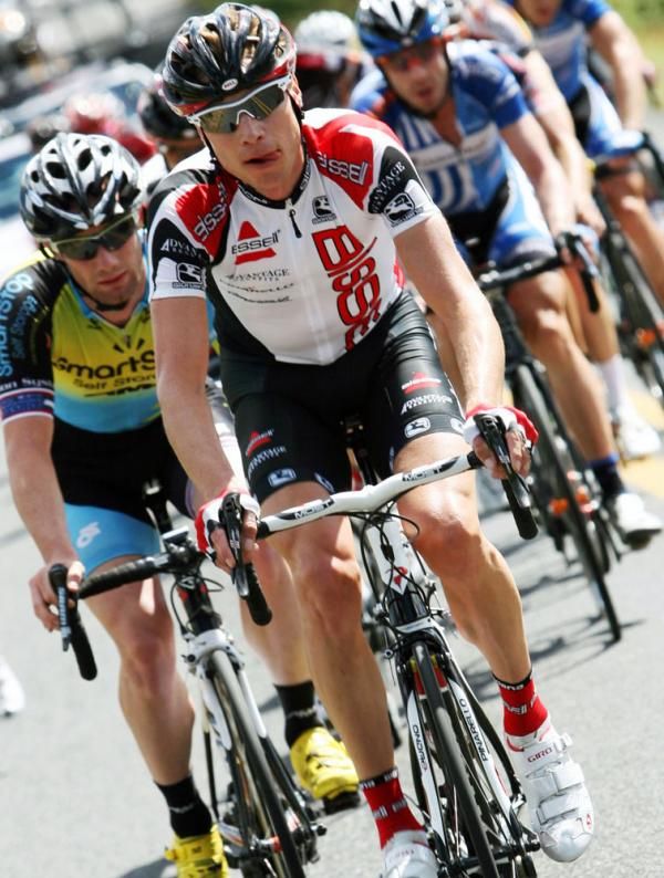 Chris Baldwin (Bissell Pro Cycling Team) Does a great job keeping the race hard during the day.