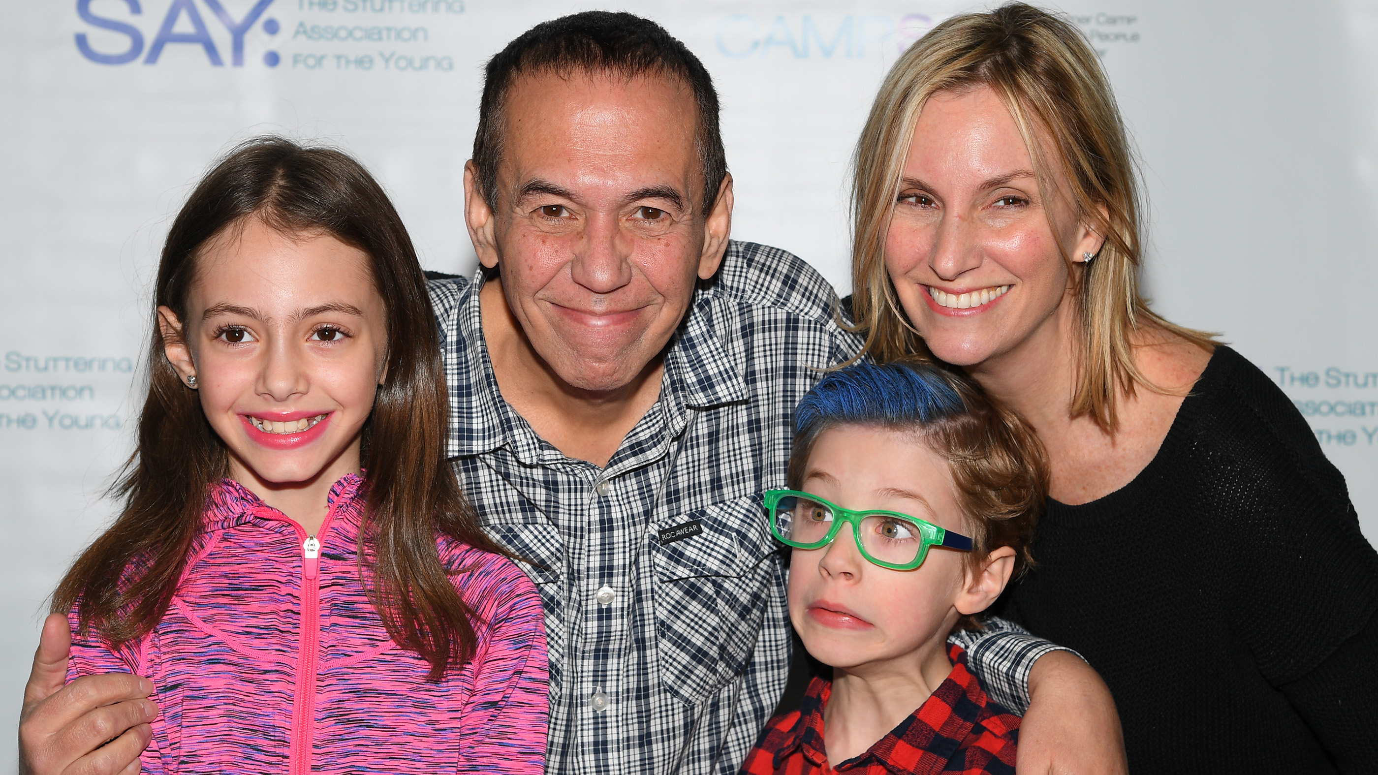 Symptoms of myotonic dystrophy type II tend to show up when someone is in their 20s or 30s. Comedian Gilbert Gottfried, who died at age 67 due to complications from the disorder, is shown here with his wife Dara Gottfried, daughter Lily and son Max Gottfried on Feb. 13, 2017 in New York City.