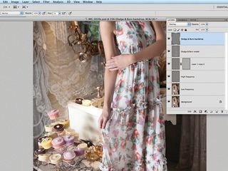 Retouch images with frequency separation: step 8
