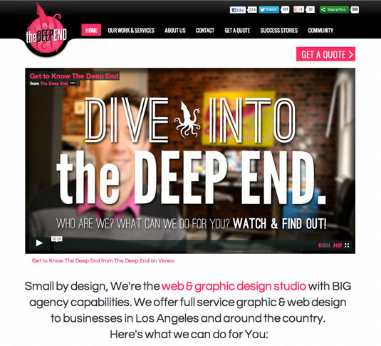Adding a video to your site will really make you stand out from the competition