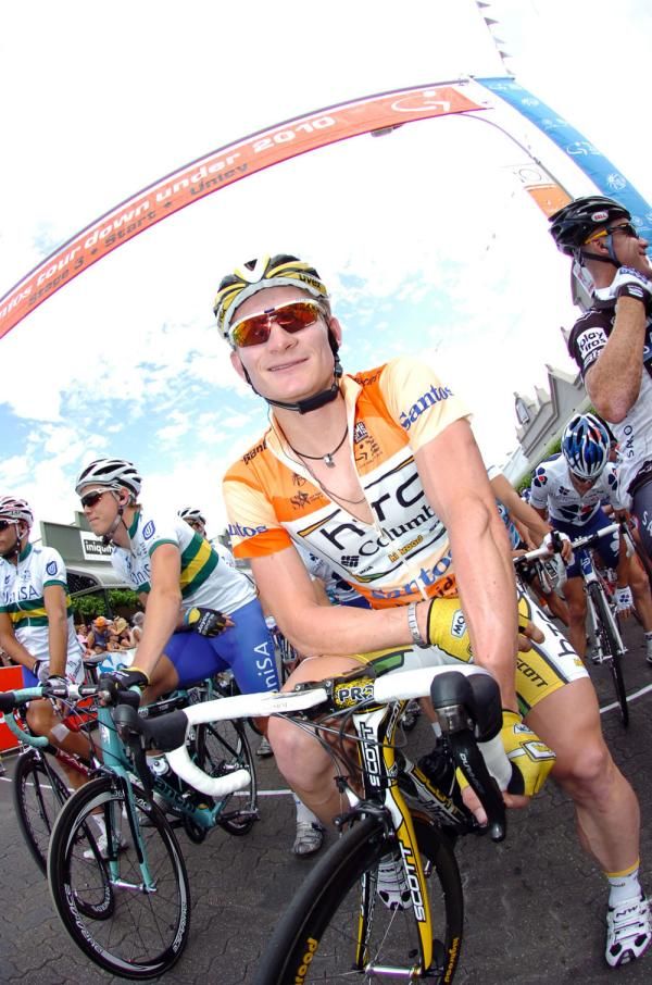 Andr&eacute; Greipel (HTC-Columbia) looks relaxed on the startline