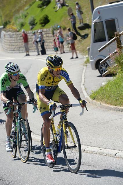 Kreuziger was aggresisve but gained little time on his rivals.