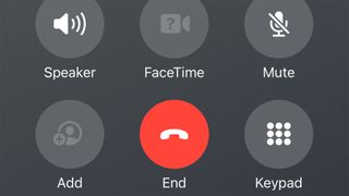 Apple end call button
