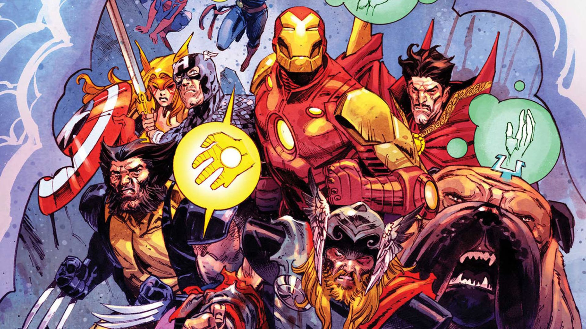 Avengers #28 Captain America Captain Marvel Team Up Variant