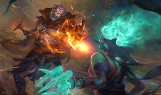 None of the art is being reused from Dota 2—it's all brand new.