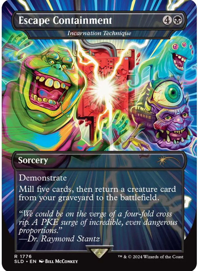 Magic: The Gathering pronto tendrá 5 cartas enteras dedicadas a Slimer, en caso de que quieras infundir miedo en el corazón de tu tienda de juegos local.