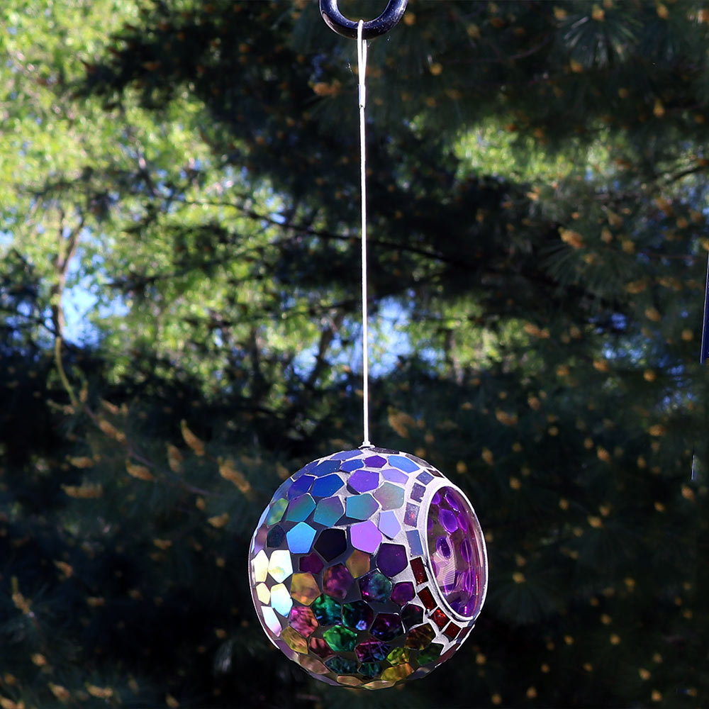 Tucker Murphy Pet&amp;trade; Huebner Mosaic Glass Fly-Through Hanging Bird Feeder, 1-Cup Capacity &amp;amp; Reviews | Wayfair