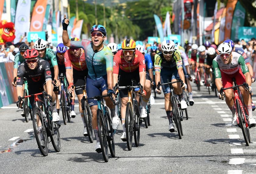 Matteo Malucelli (XDS-Astana) claims stage 1 of the Petronas Le Tour de Langkawi 2025
