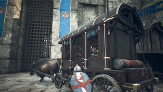 Dragon's Dogma 2: Smuggle yourself through the Battahl gate by sneaking into a passing carriage.