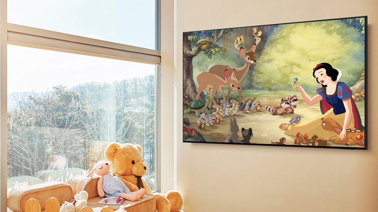 Samsung TVs with Disney art