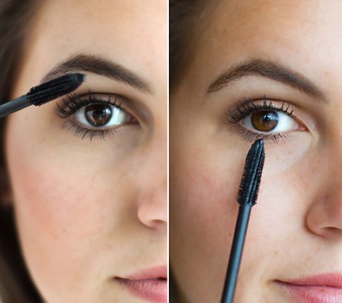 Brush vertical horizontal mascara