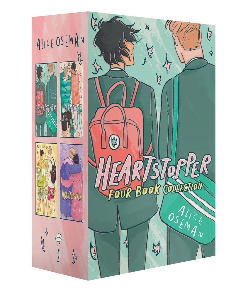 a box set of the heartstopper book series