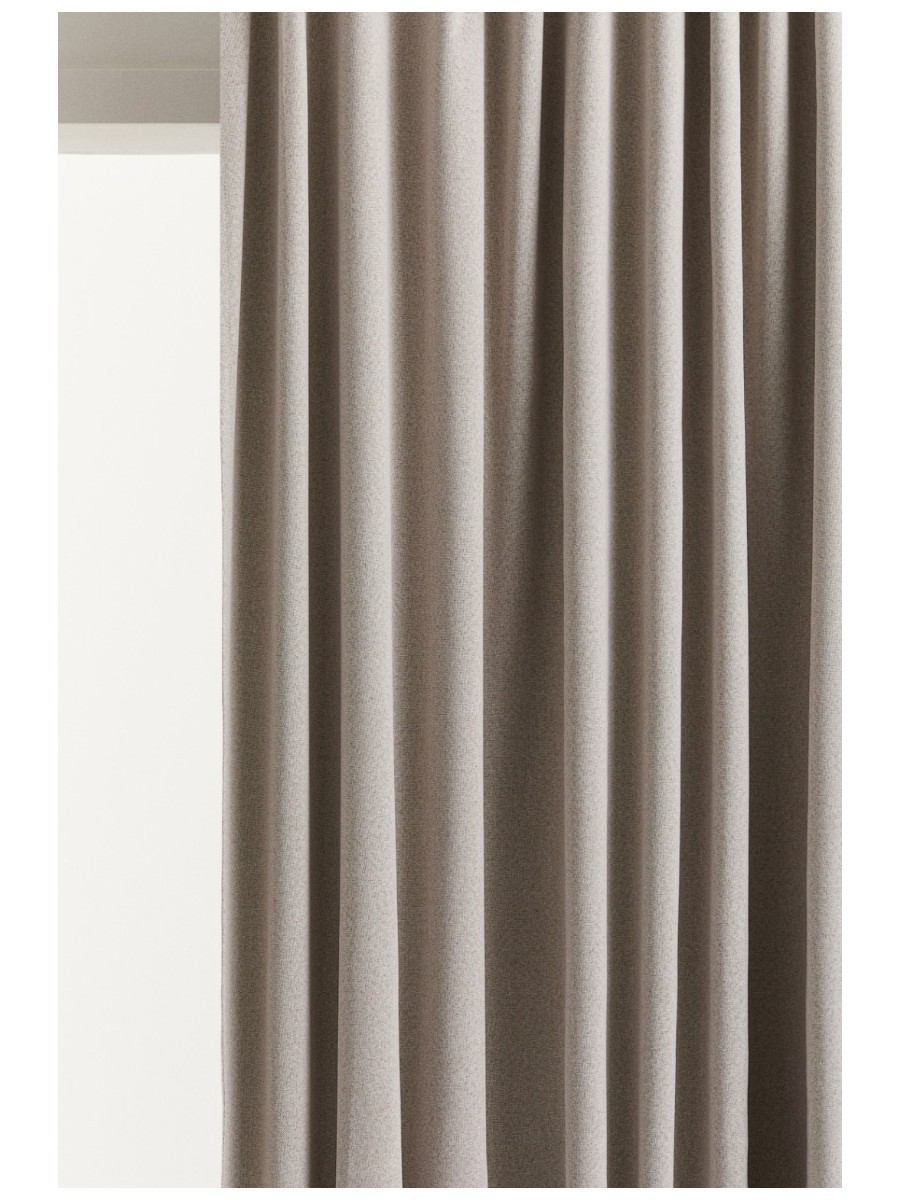 BRAND, Blackout Curtains in Light Beige Marl