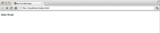 Figure 1-3 Your first HTML5 web page